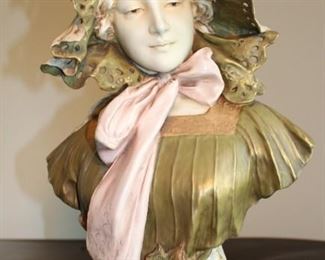 Royal Dux lady bust.  