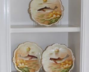 Limoge fish plates.  