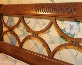 Detail of headboard.  
