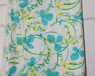 Designer hand printed fabric.  