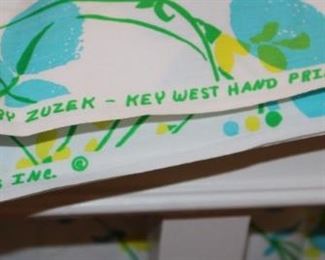Erlinda by Zuzek - Key West hand printed fabric.  Two plus yards.  