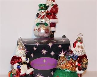 Christoper Radko ornaments.