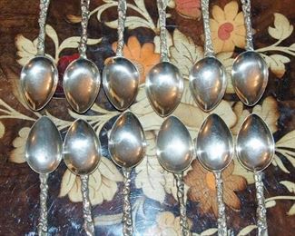 Vintage Italian Sterling Silver Miniature Spoons