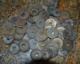 Chinese Cash Coins, most 1000 BC. 