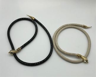 Whiting and David Style Snake Belts /Necklaces