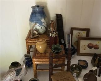 There will be a large selection of pottery.  Some antique, some modern