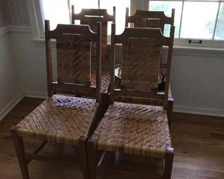 4 custom made chairs from Seminole, Alabama