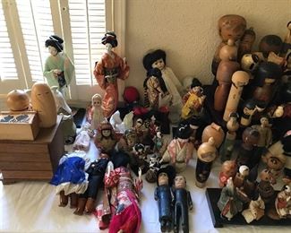 Dolls are all finally unpacked and displayed