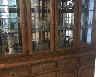 Large dish cupboard - this would be a great piece in a pantry for storage (i.e. semi built-in), that’s how these clients use it.