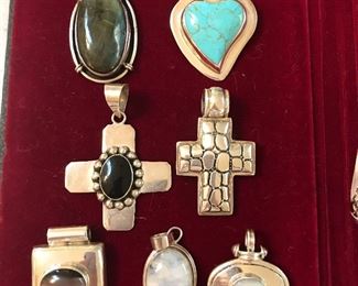 Sterling pendants - we have the sterling loop necklaces so you can pick and choose