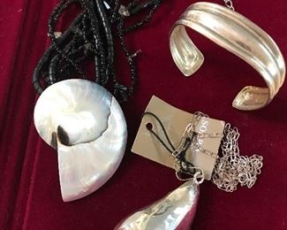 Sterling and beaded