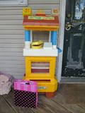 Vintage 1980 Mcdonalds Drive-Thru set- tons of accessories- RARE FIND!