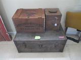 Budweiser Crate, WW2 Trunk, Primitive Ticket Box
