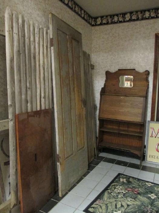 Picket Fencing, Primitive Doors Antique Secretary