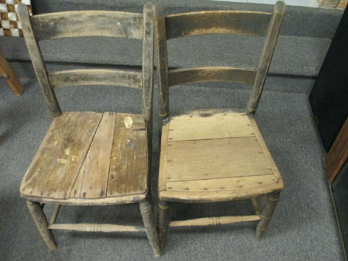 Primitive Children's Chairs- Authentic- Very Neat