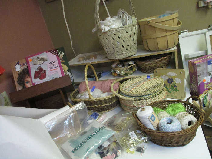 Yarns, Threads , Molds, Sewing Baskets, Patterns, Books