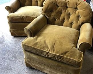 Kindel Schoenbeck Grand Rapids swivel club chairs