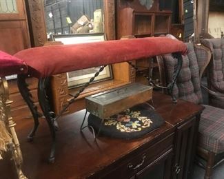 Radio Bench / Copper Warmer / Needlepoint