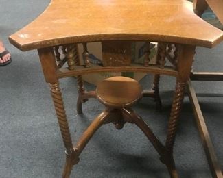 Ornate Barley Twist Lamp Table