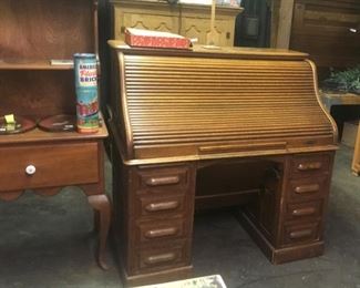 Oak Rolltop Desk