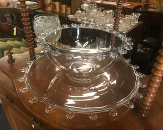 Heisey Lariat Punch Bowl and Underplate