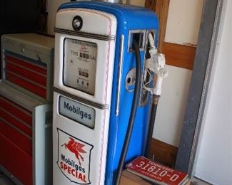 Mobilgas vintage gas pump
