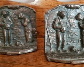 Bronze Bookends