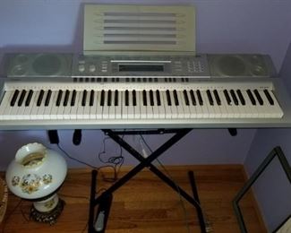 Casio Keyboard w/ Stand & Foot Pedal