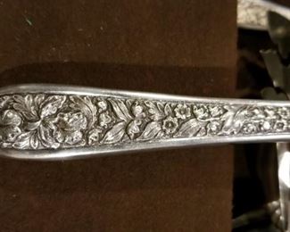Detail of Stieff "Corsage" handle.