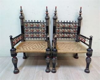 furniture antique pakistan punjabi tribal wedding chairs