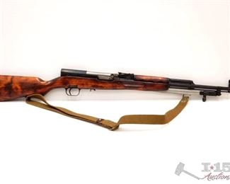 305:
Russian SKS 7.62x39mm Semi Auto Rifle, CA Transfer Available
Serial Number 4391
Barrel Length: 20.375"
California Transfer Available. Ca and out of state shipping available to your local FFL. Buyer is responsible for checking local laws before bidding.