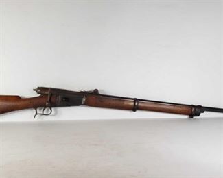 311: Vetterli 1868/71 Bolt Action .41 Swiss Rifle
Serial Number: 71592
Barrel Length: 33.25"
California Transfer Available. Ca and out of state shipping available to your local FFL. Buyer is responsible for checking local laws before bidding.