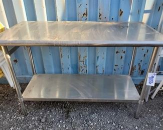 9006: Metal Industrial Kitchen Prep Table
Metal Industrial Kitchen Prep Table