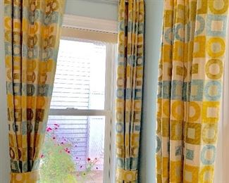 Custom contemporary draperies for sale!