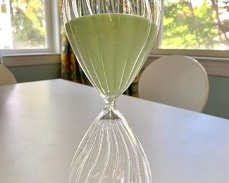 Large glass timer