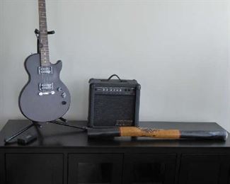 Epiphorn guitar  Crate Amp