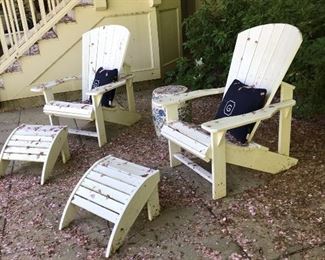 Pair Adirondack Chairs by Berlin Gardens
