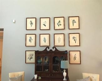 Set of 12 Framed Botanical Prints