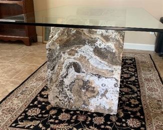 Natural Marble Vertical Stone  Desk/Table	30 x 72 x 42	HxWxD