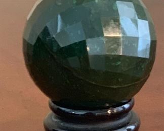 2.25in Faceted Nephrite Jade Sphere (British Columbia ) 241.39 grams	 	

