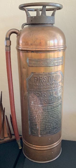 First Aid Brass Fire Extinguisher	 	
