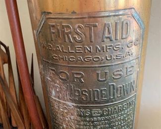 First Aid Brass Fire Extinguisher	 	
