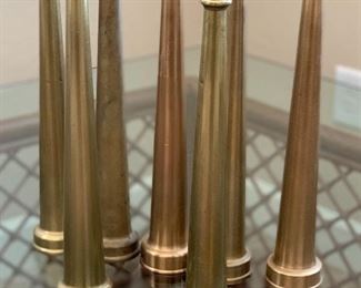 many 12in Vintage Brass Fire Nozzle 
