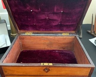Vintage Inlay Wood Box	