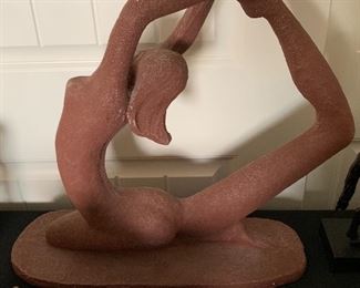 1975 Austin Productions Yoga Woman Sculpture	19in	