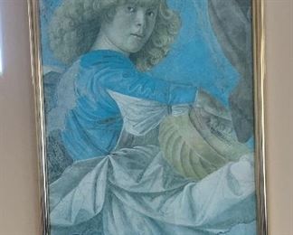 Music Making Angel by Melozzo Framed - The Vatican Collections	40x23	