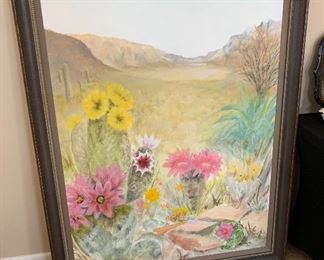 *Original* Ann Winslow Poole Art Desert Landscape 	55x4	
