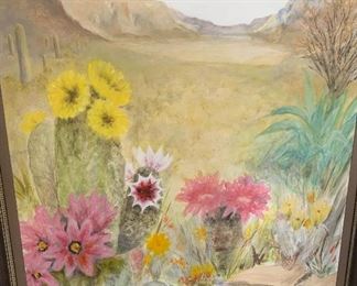 *Original* Ann Winslow Poole Art Desert Landscape 	55x4	