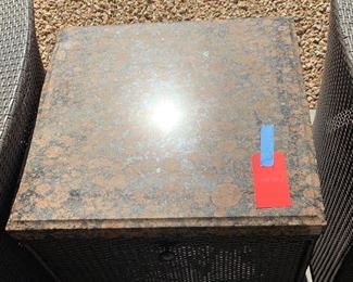 Stone top Patio Table 	 	
