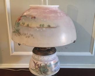 Hand Painted Antique Lamp